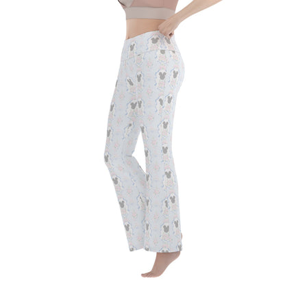 Blue Grandmillenial Women's Flare Yoga Pants