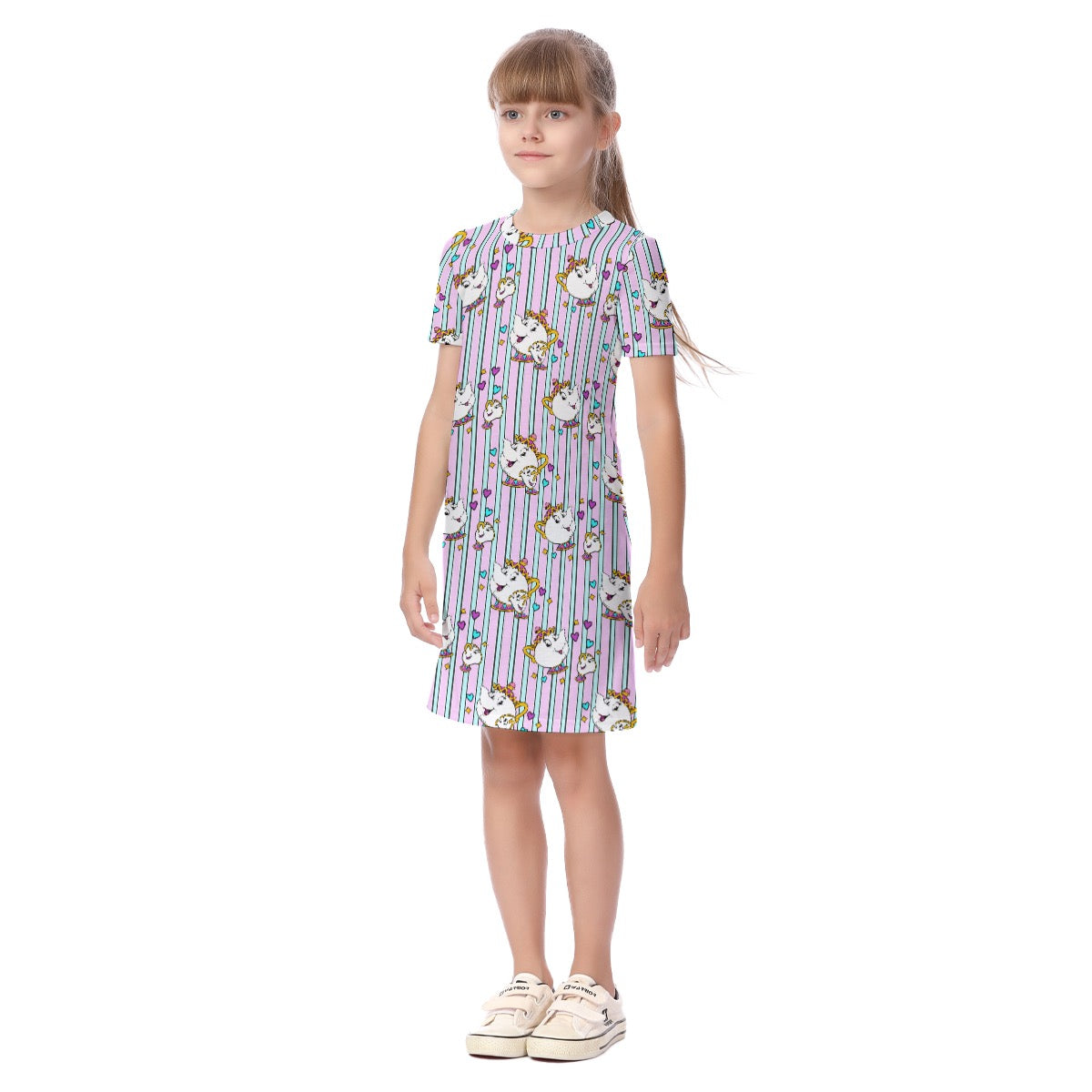 Tea Party Kid's Short Sleeve Dress