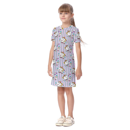 Tea Party Kid's Short Sleeve Dress