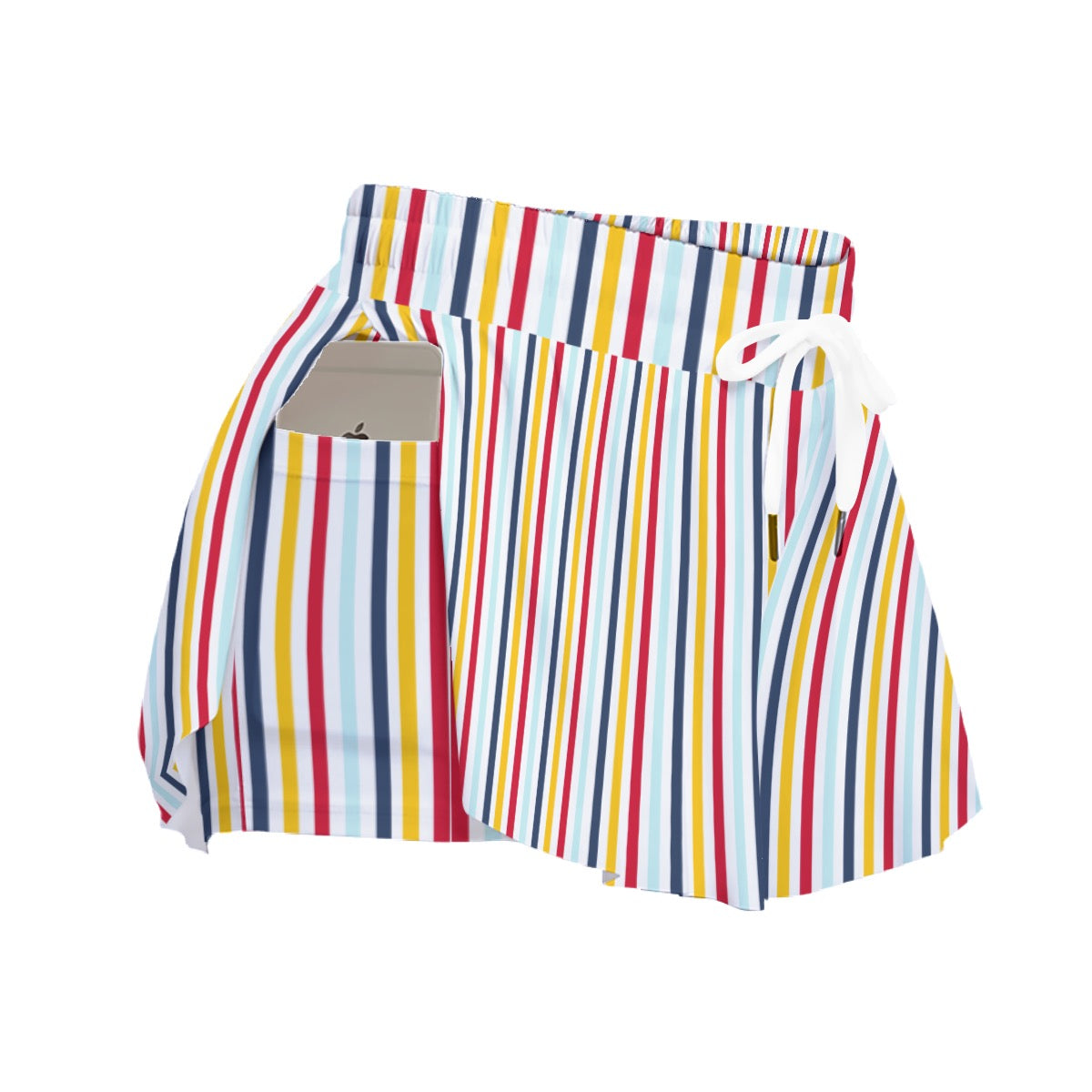 DCL Stripe Women's Sport Skorts With Pocket