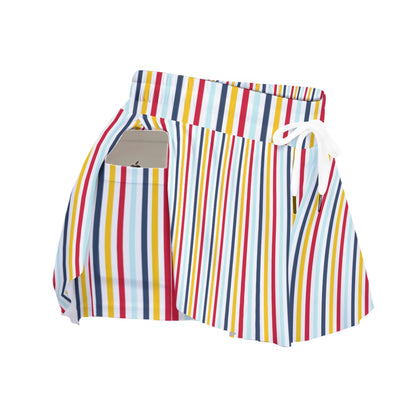DCL Stripe Women's Sport Skorts With Pocket