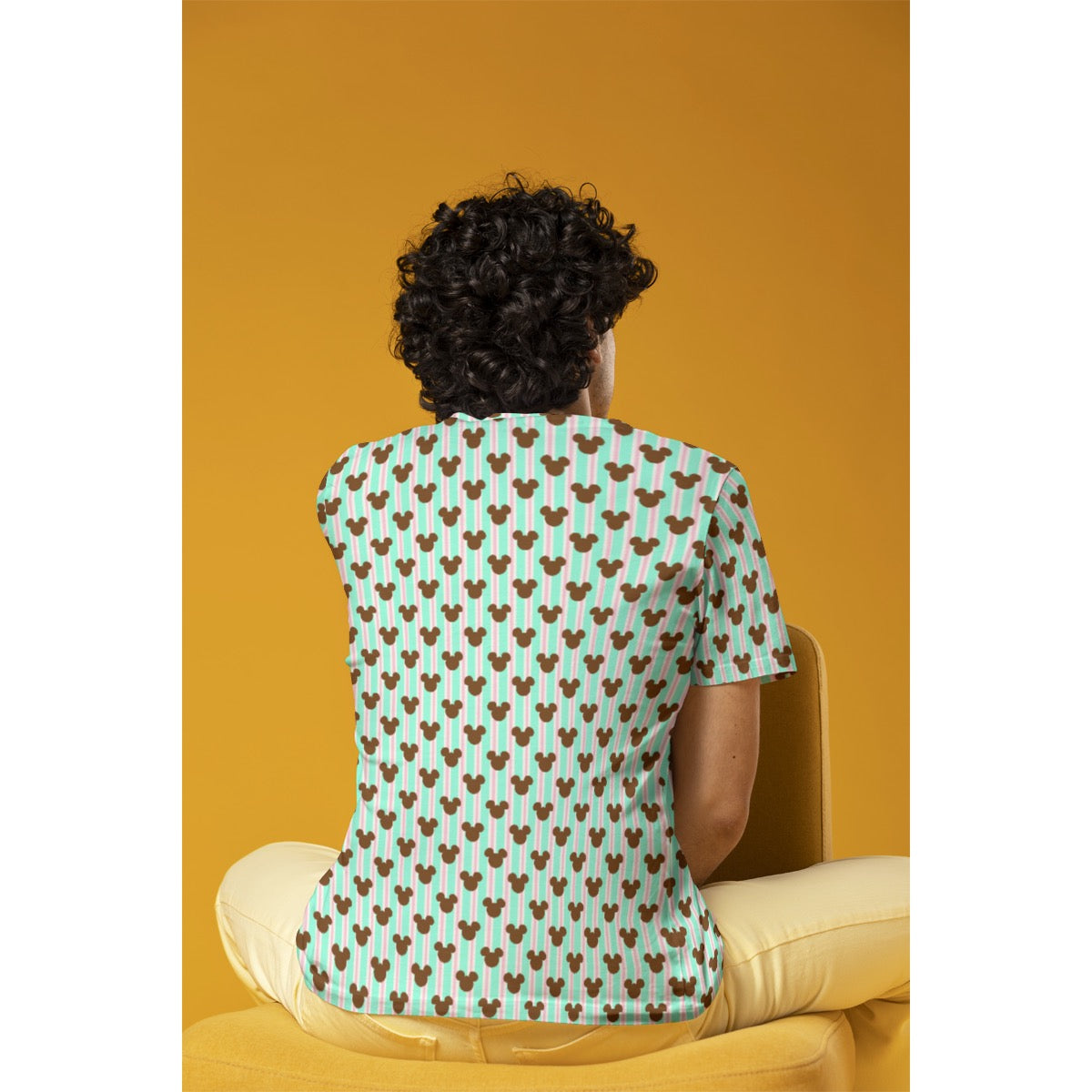 Christmas Mint MM Stripe Men's O-Neck T-Shirt