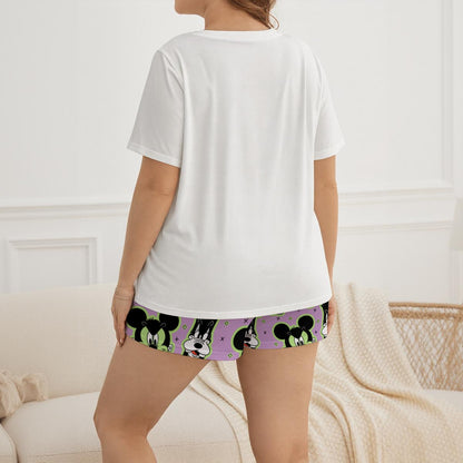 Spooky Friends Women's Soft-Touch Lounge Set With Shorts