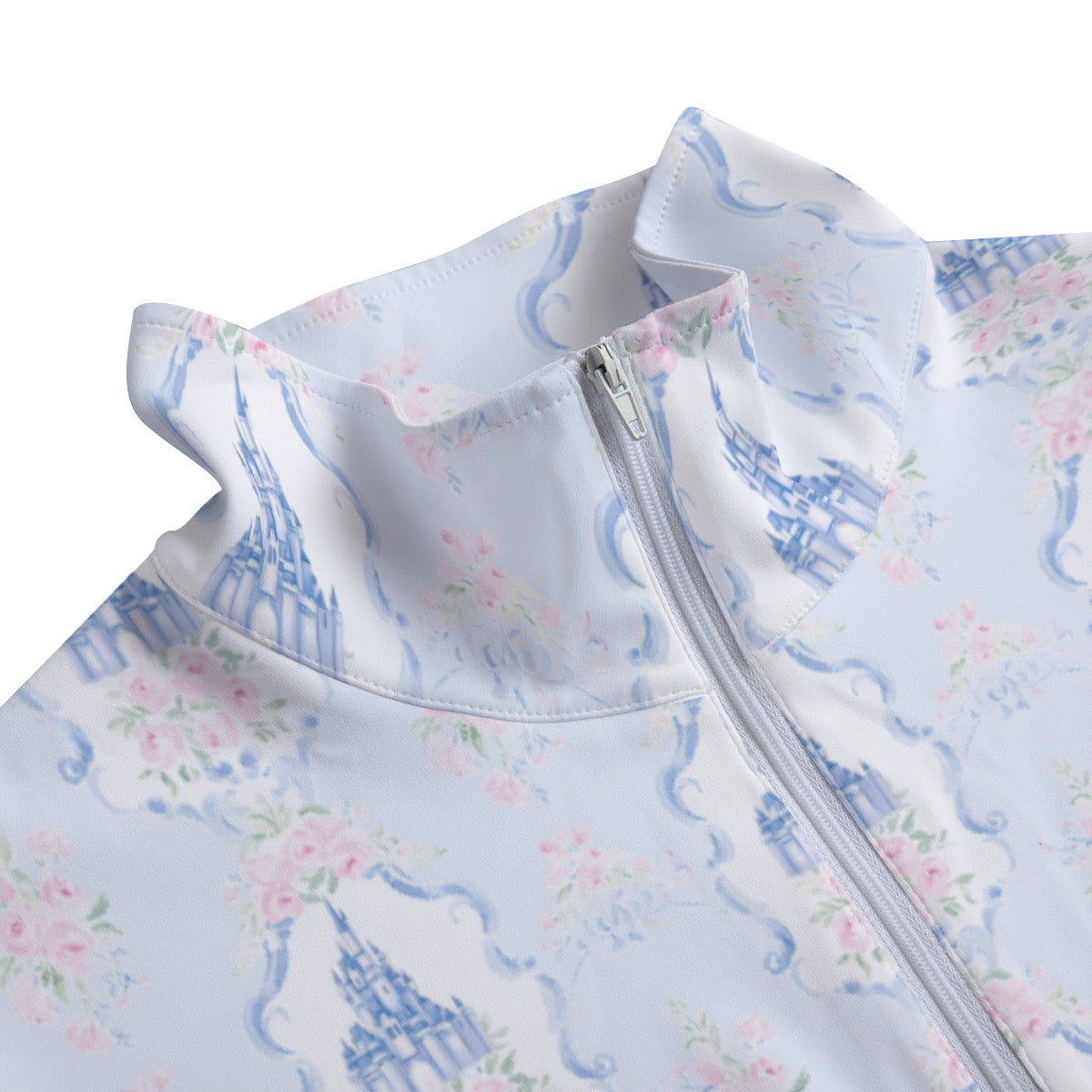 Grandmillenial Castle Women's Stand-up Collar T-shirt