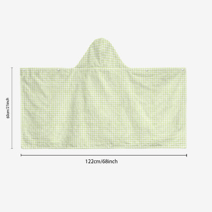 Coco Gingham Kids Hooded Towel Poncho