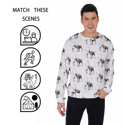 Snowman & Reindeer Men's Sweater