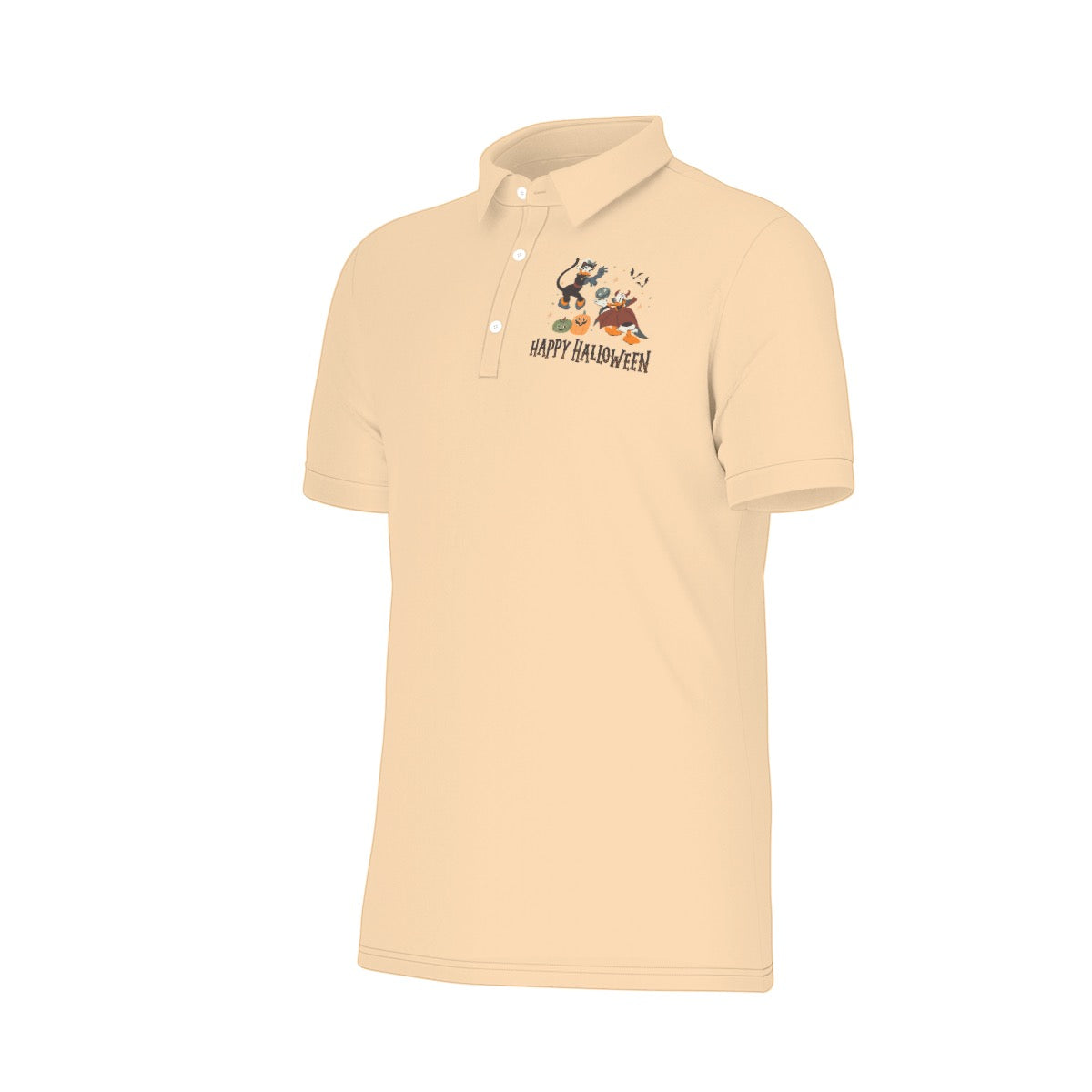 Happy Halloween [Ducks] Men's Stretch Collar Polo Shirt