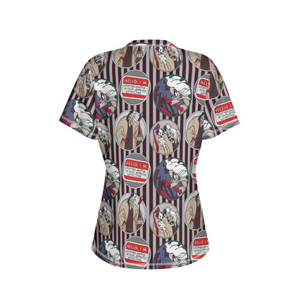 Cruel Villain Women's Round Neck Yoga Top|210GSM