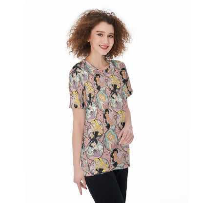 Whimsical Princess Women's O-Neck T-Shirt|180 GSM Jersey
