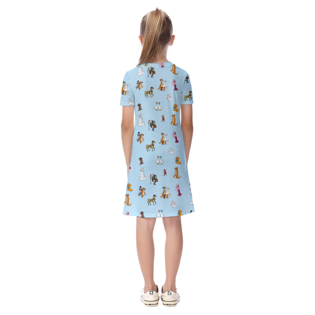 Cats Kid's Short Sleeve Dress