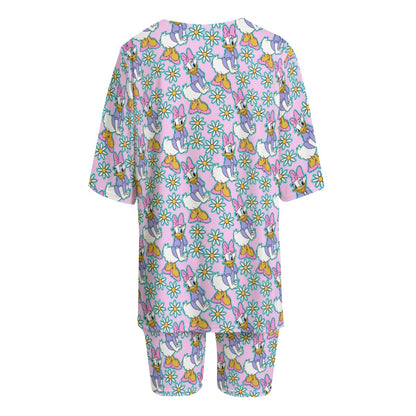 Daisy in Daisies Women's T-shirt Set With Short Sleeve