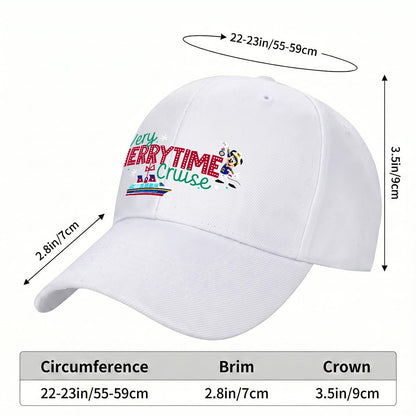 Very Merry Cruise Curved Brim Baseball Cap