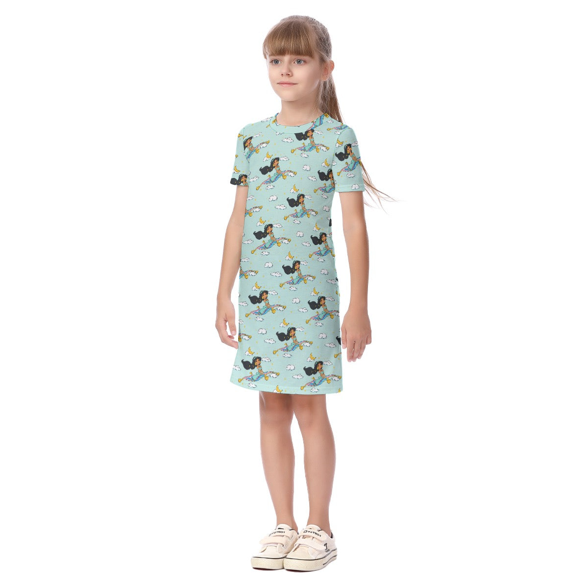 Arabian Nights [smaller print] Kid's Short Sleeve Dress