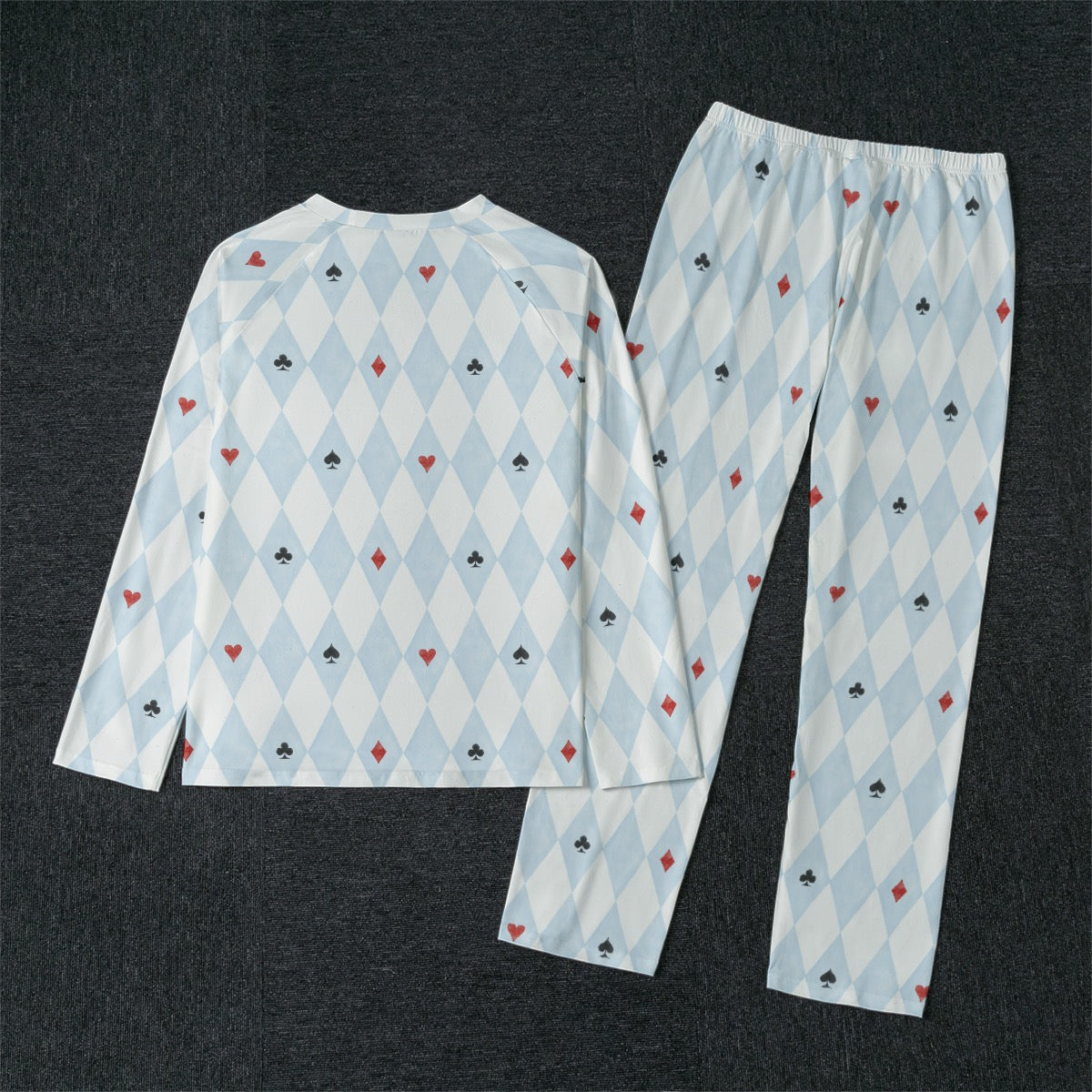 Alice Suited Men's Raglan Sleeve Pajamas With Wide Ankles