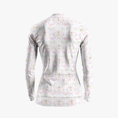 Grandmillenial Garland Raglan Women's Cycling Jersey With Long-Sleeve