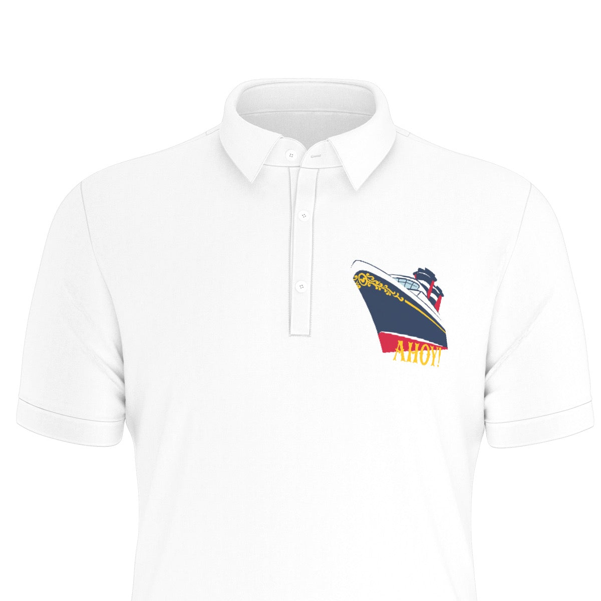 Ahoy Men's Stretch Collar Polo Shirt