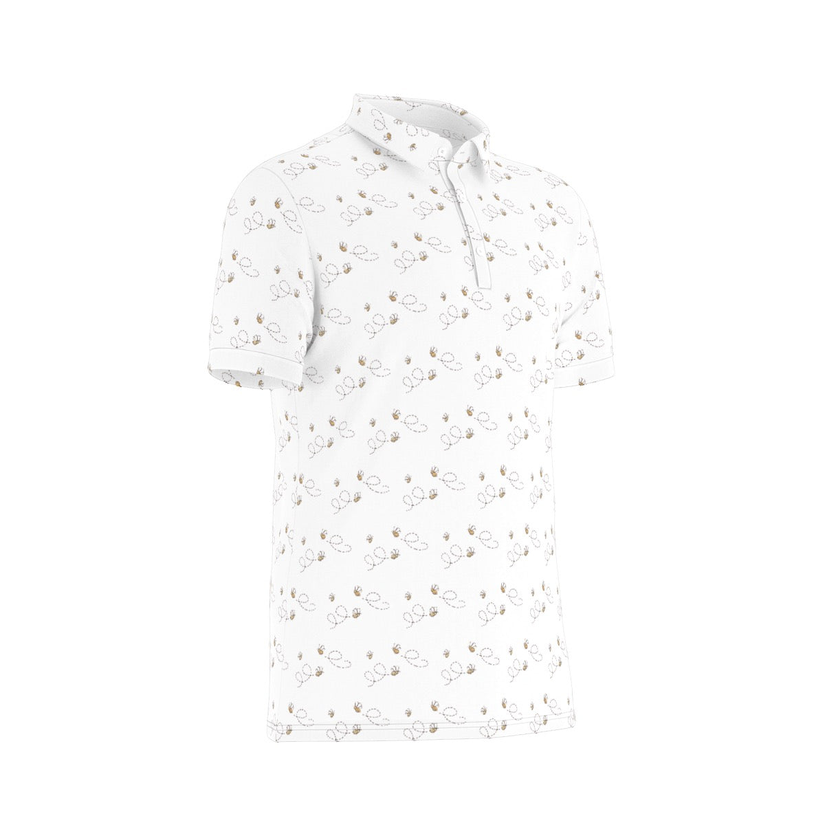 Honey Bee Men's Stretch Collar Polo Shirt