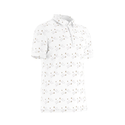 Honey Bee Men's Stretch Collar Polo Shirt