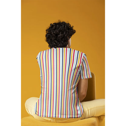 Merry Time Stripe Men's O-Neck T-Shirt