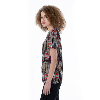 Cruel Villain V-neck Women's T-shirt