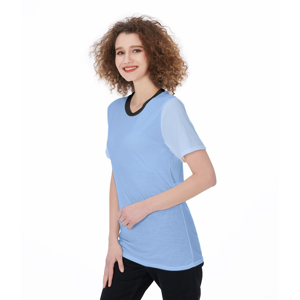 Cindy Bounding Women's Crew Neck T-Shirt|180 GSM Jersey