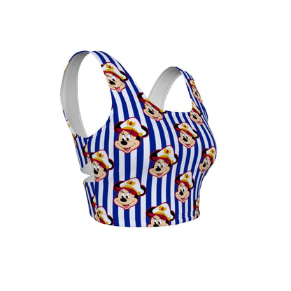 Sailor Minnie Women's Back Cross Sports Bra