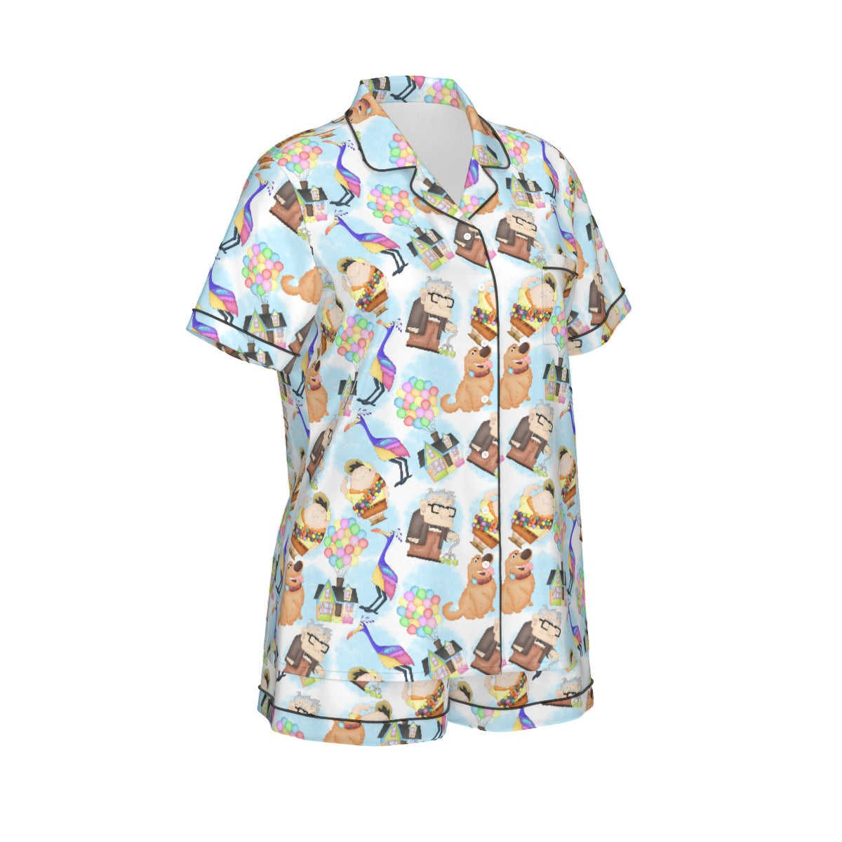 Up Women's Pajama Set With Short Sleeve