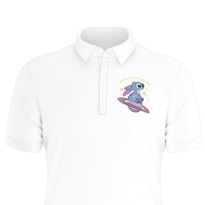 Alien Men's Stretch Collar Polo Shirt