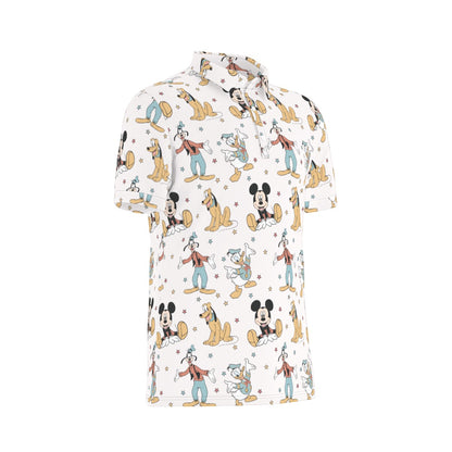 MM & Friends Men's Stretch Collar Polo Shirt