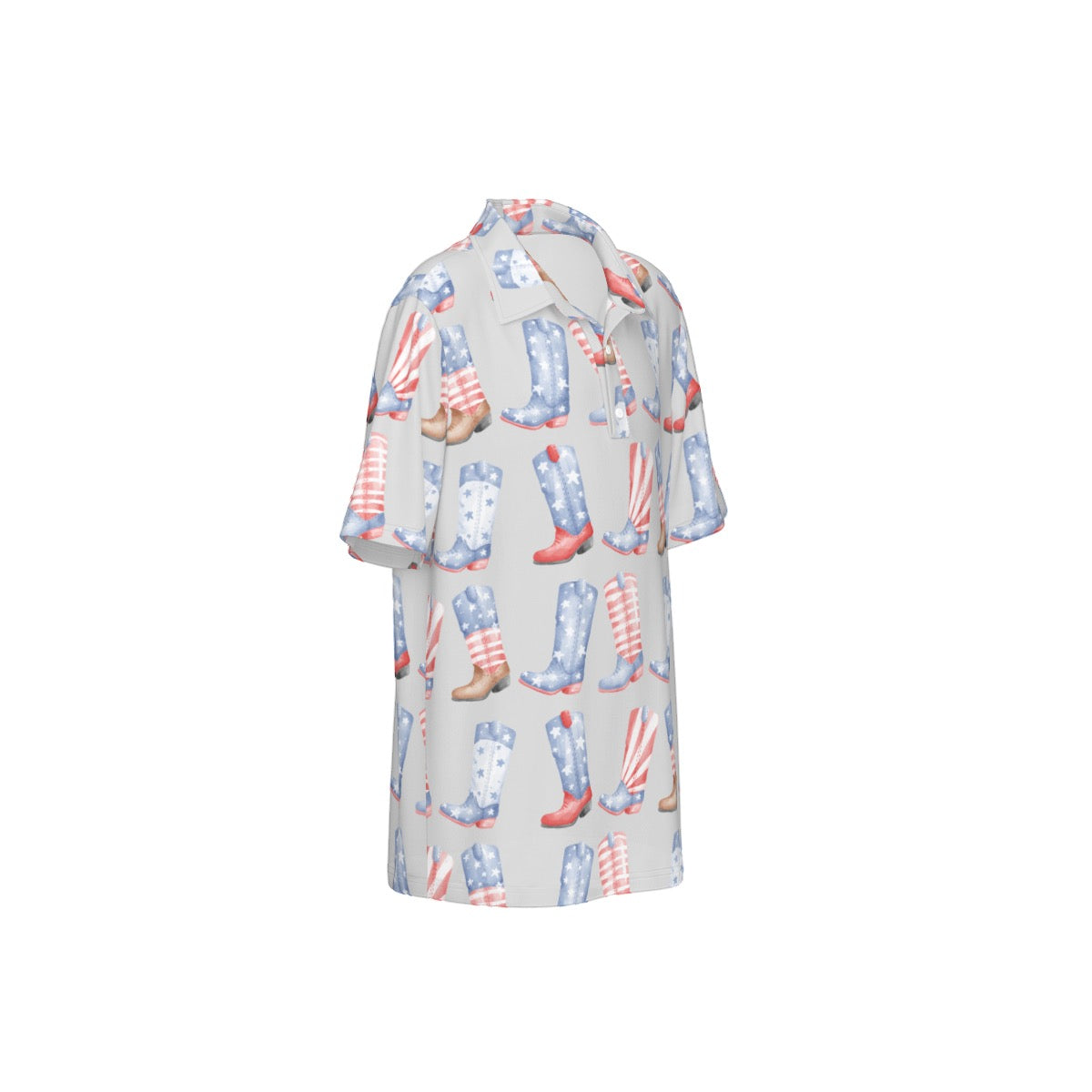 Patriotic Boots Boy’s Polo Collar Jersey |210GSM