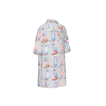 Patriotic Boots Boy’s Polo Collar Jersey |210GSM