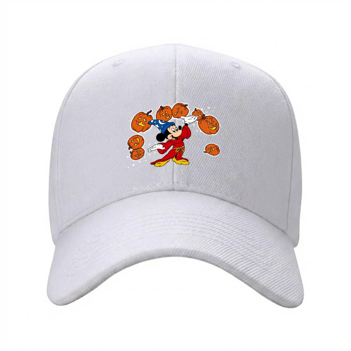 Pumpkin Sorcerer Curved Brim Baseball Cap