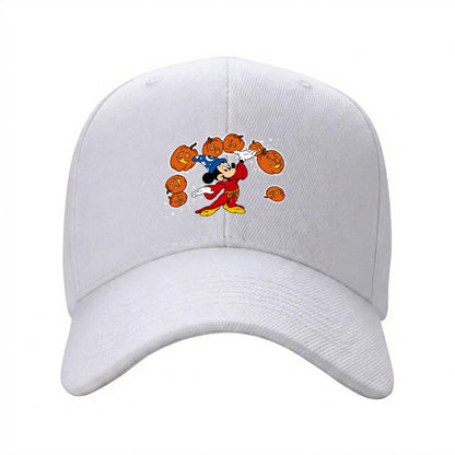 Pumpkin Sorcerer Curved Brim Baseball Cap