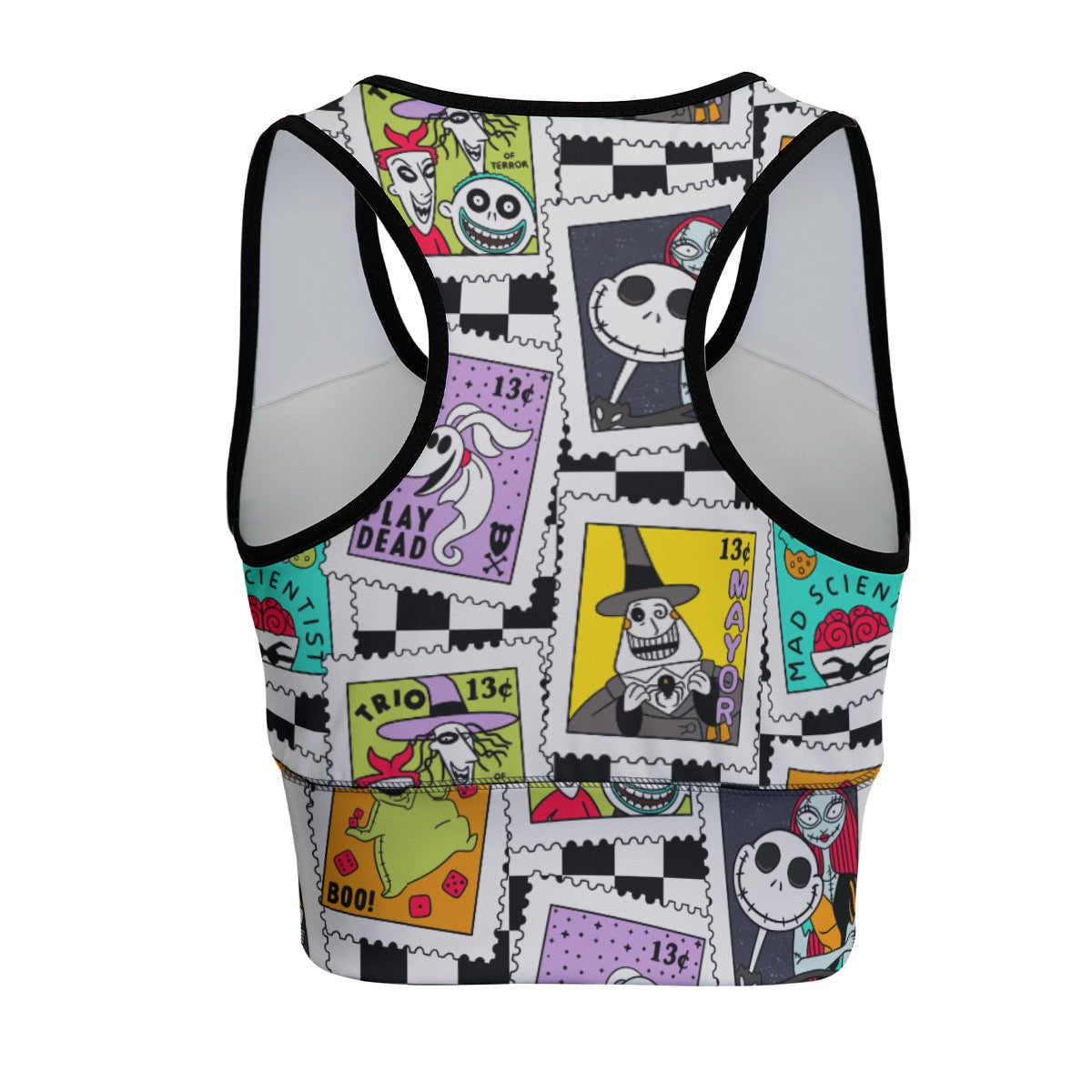 NBC Checkered Stamps Women's Sports Bra|210GSM