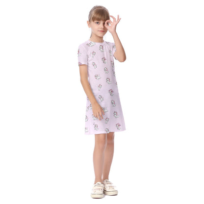 Marie Kid's Short Sleeve Dress