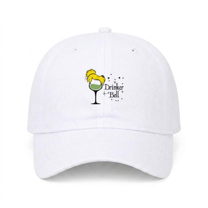 Drinker Bell Embroidered Soft-Crown Flat Cap