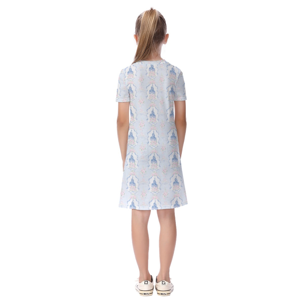 Grandmillenial Castle Kid's Short Sleeve Dress