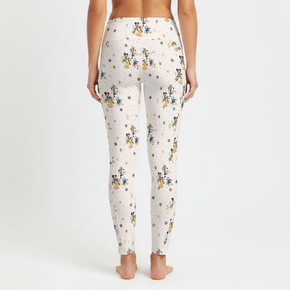 Starry MM & Friends Christmas Women's High Waist Leggings With Side Pocket