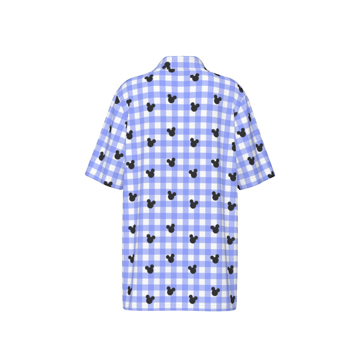 Bright Blue Gingham Boys Polo Collar Jersey |210GSM