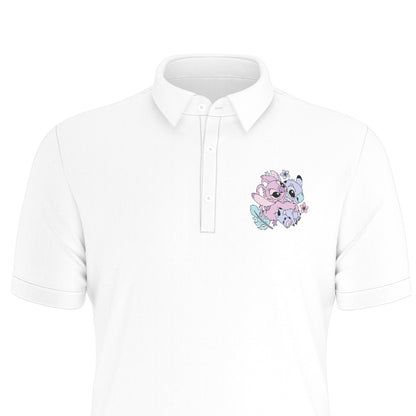 Friendly Aliens Men's Stretch Collar Polo Shirt