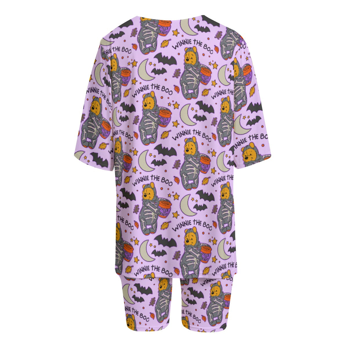 Winnie the Boo [purple] Women's T-shirt Set With Short Sleeve