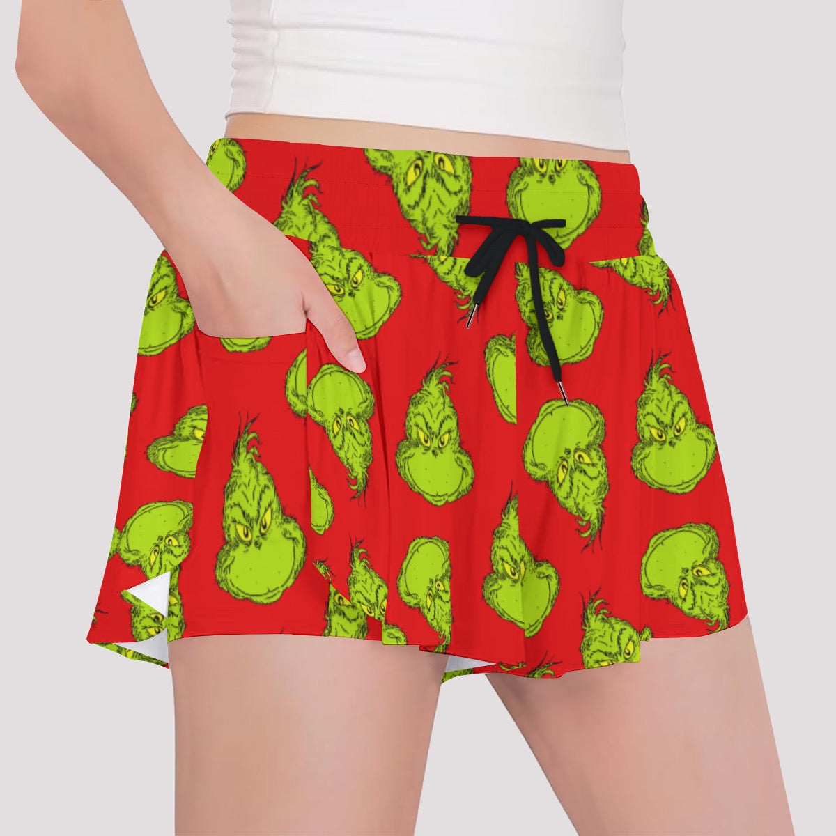 Mean One [red] Girls' Sports Culottes