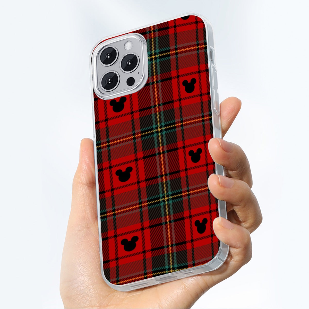 Christmas Plaid MM iPhone 14 15 Series Mobile Phone Case