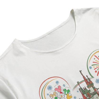 Magical Christmas Sign Women's T-shirt Set With Short Sleeve