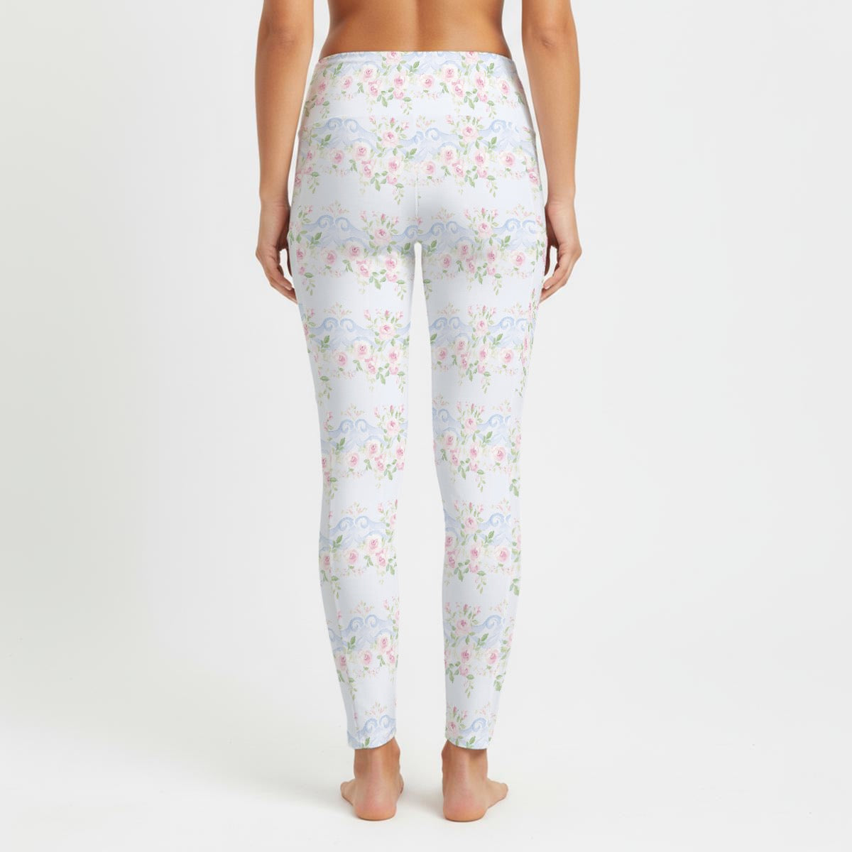 Grandmillenial Roses Women's High Waist Leggings With Side Pocket