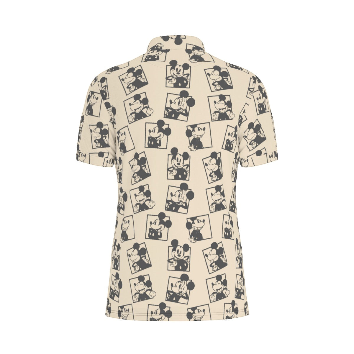 Vintage MM Squares Men's Stretch Collar Polo Shirt