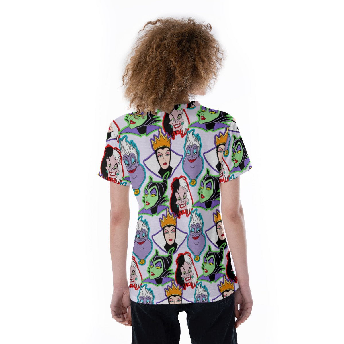 Evil Villains [purple] V-neck Women's T-shirt