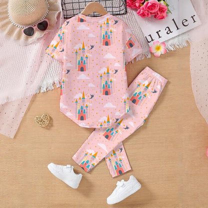 Tink Pink Kids' Casual Top and Pants Set