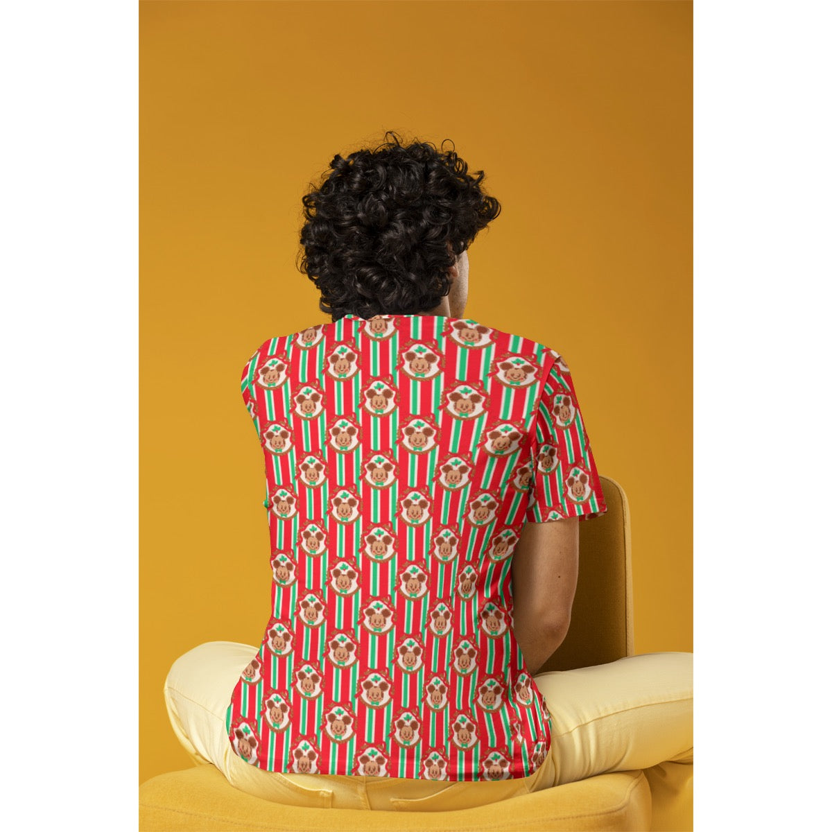 Christmas Cookie MM Stripe Men's O-Neck T-Shirt