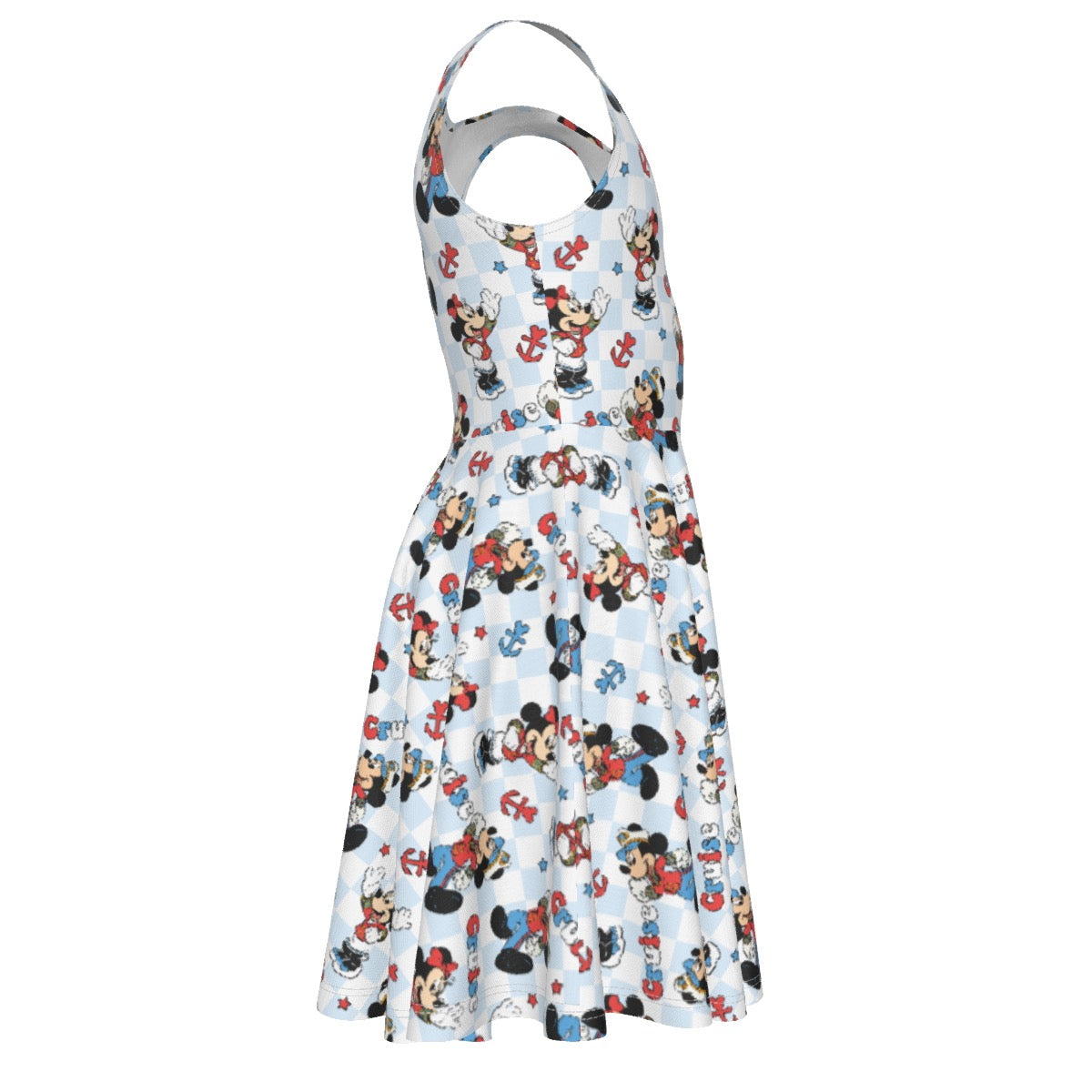 Checkered Cruising MM Kid's Sleeveless Vest Dress